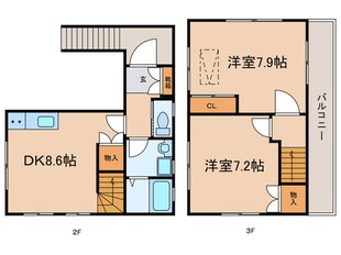 ハイネス和泉の物件間取画像